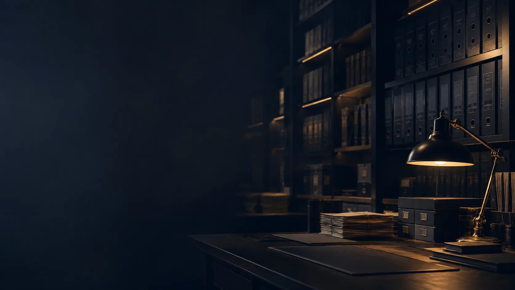 Archivio riservato con documenti e registri storici